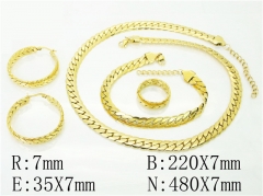 HY Wholesale Jewelry 316L Stainless Steel Earrings Necklace Jewelry Set-HY50S0234JXX