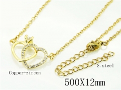HY Wholesale Necklaces Stainless Steel 316L Jewelry Necklaces-HY54N0565ML
