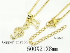 HY Wholesale Necklaces Stainless Steel 316L Jewelry Necklaces-HY54N0552ML