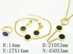 HY Wholesale Jewelry 316L Stainless Steel Earrings Necklace Jewelry Set-HY50S0226JXX