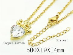 HY Wholesale Necklaces Stainless Steel 316L Jewelry Necklaces-HY54N0563ML