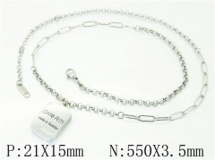 HY Wholesale Necklaces Stainless Steel 316L Jewelry Necklaces-HY69N0063OW