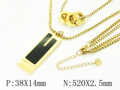 HY Wholesale Necklaces Stainless Steel 316L Jewelry Necklaces-HY69N0064HZL