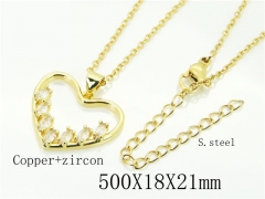 HY Wholesale Necklaces Stainless Steel 316L Jewelry Necklaces-HY54N0551MW