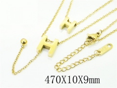 HY Wholesale Necklaces Stainless Steel 316L Jewelry Necklaces-HY69N0034PL