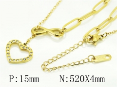 HY Wholesale Necklaces Stainless Steel 316L Jewelry Necklaces-HY54N0587PW