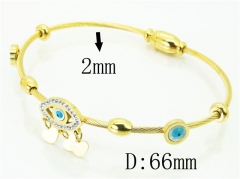 HY Wholesale Bangles Stainless Steel 316L Fashion Bangle-HY80B1456HLX