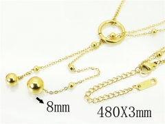 HY Wholesale Necklaces Stainless Steel 316L Jewelry Necklaces-HY54N0585PX