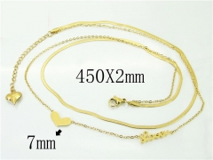 HY Wholesale Necklaces Stainless Steel 316L Jewelry Necklaces-HY69N0061HEE