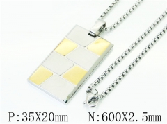 HY Wholesale Necklaces Stainless Steel 316L Jewelry Necklaces-HY41N1005HMD