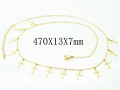 HY Wholesale Necklaces Stainless Steel 316L Jewelry Necklaces-HY43N0043OF