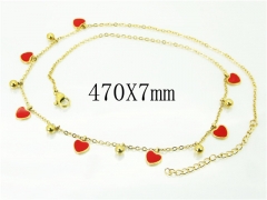 HY Wholesale Necklaces Stainless Steel 316L Jewelry Necklaces-HY43N0058PC