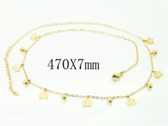 HY Wholesale Necklaces Stainless Steel 316L Jewelry Necklaces-HY43N0064PT