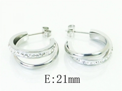 HY Wholesale Earrings Jewelry 316L Stainless Steel Earrings-HY80E0582OX