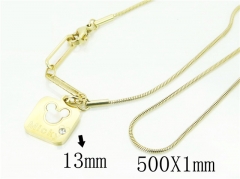 HY Wholesale Necklaces Stainless Steel 316L Jewelry Necklaces-HY32N0720PX