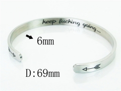 HY Wholesale Bangles Stainless Steel 316L Fashion Bangle-HY91B0231OX
