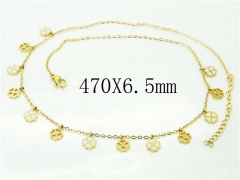 HY Wholesale Necklaces Stainless Steel 316L Jewelry Necklaces-HY43N0050PU