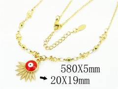 HY Wholesale Necklaces Stainless Steel 316L Jewelry Necklaces-HY53N0087MLG