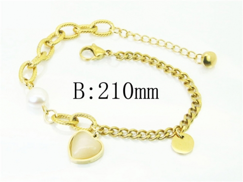 HY Wholesale Bracelets 316L Stainless Steel Jewelry Bracelets-HY43B0179ND