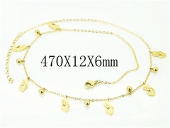 HY Wholesale Necklaces Stainless Steel 316L Jewelry Necklaces-HY43N0069OR