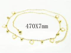 HY Wholesale Necklaces Stainless Steel 316L Jewelry Necklaces-HY43N0060PE