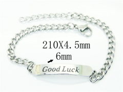 HY Wholesale Bracelets 316L Stainless Steel Jewelry Bracelets-HY43B0139LS