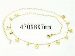 HY Wholesale Necklaces Stainless Steel 316L Jewelry Necklaces-HY43N0070OU