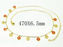 HY Wholesale Necklaces Stainless Steel 316L Jewelry Necklaces-HY43N0051PT