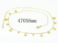 HY Wholesale Necklaces Stainless Steel 316L Jewelry Necklaces-HY43N0073OR