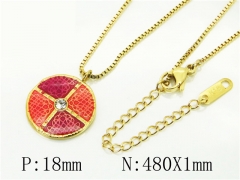 HY Wholesale Necklaces Stainless Steel 316L Jewelry Necklaces-HY32N0710PD