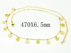 HY Wholesale Necklaces Stainless Steel 316L Jewelry Necklaces-HY43N0052PR