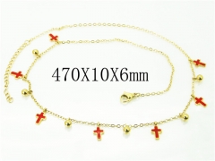 HY Wholesale Necklaces Stainless Steel 316L Jewelry Necklaces-HY43N0055PS