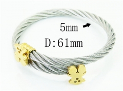 HY Wholesale Bangles Stainless Steel 316L Fashion Bangle-HY51B0245HOC