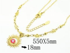 HY Wholesale Necklaces Stainless Steel 316L Jewelry Necklaces-HY53N0090MLD