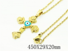 HY Wholesale Necklaces Stainless Steel 316L Jewelry Necklaces-HY24N0073MLT