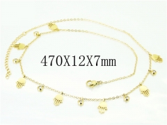 HY Wholesale Necklaces Stainless Steel 316L Jewelry Necklaces-HY43N0089OT