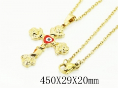 HY Wholesale Necklaces Stainless Steel 316L Jewelry Necklaces-HY24N0071ML