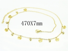 HY Wholesale Necklaces Stainless Steel 316L Jewelry Necklaces-HY43N0079OF