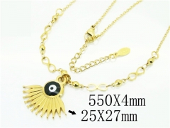 HY Wholesale Necklaces Stainless Steel 316L Jewelry Necklaces-HY53N0083MLV