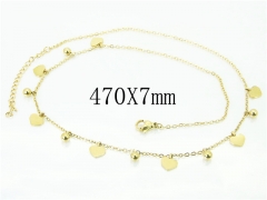 HY Wholesale Necklaces Stainless Steel 316L Jewelry Necklaces-HY43N0077OS