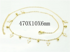 HY Wholesale Necklaces Stainless Steel 316L Jewelry Necklaces-HY43N0053PG