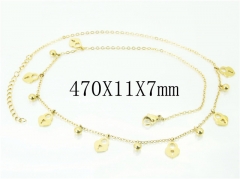 HY Wholesale Necklaces Stainless Steel 316L Jewelry Necklaces-HY43N0076OA