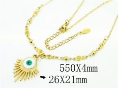 HY Wholesale Necklaces Stainless Steel 316L Jewelry Necklaces-HY53N0085MLX