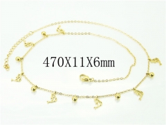 HY Wholesale Necklaces Stainless Steel 316L Jewelry Necklaces-HY43N0071OT