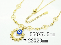HY Wholesale Necklaces Stainless Steel 316L Jewelry Necklaces-HY53N0089MLF