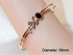 HY Wholesale Bangle Stainless Steel 316L Jewelry Bangle-HY0138B046