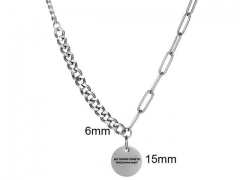 HY Wholesale Necklaces Stainless Steel 316L Jewelry Necklaces-HY0132N067