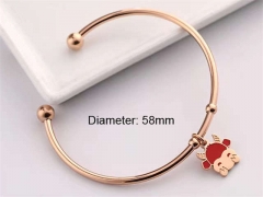 HY Wholesale Bangle Stainless Steel 316L Jewelry Bangle-HY0033B084