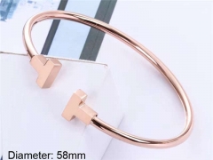 HY Wholesale Bangle Stainless Steel 316L Jewelry Bangle-HY0033B019
