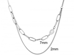 HY Wholesale Necklaces Stainless Steel 316L Jewelry Necklaces-HY0132N068